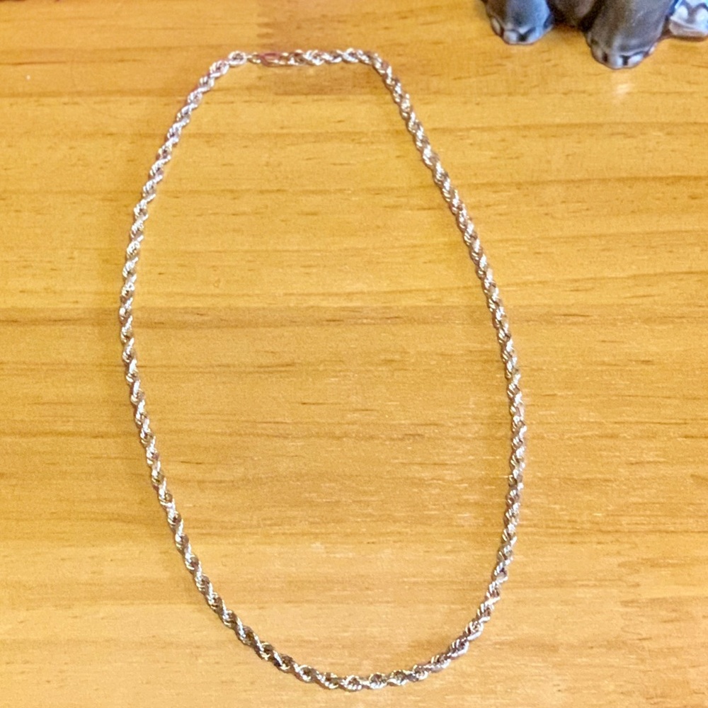 14kt 3mm rope chain (REAL GOLD)
